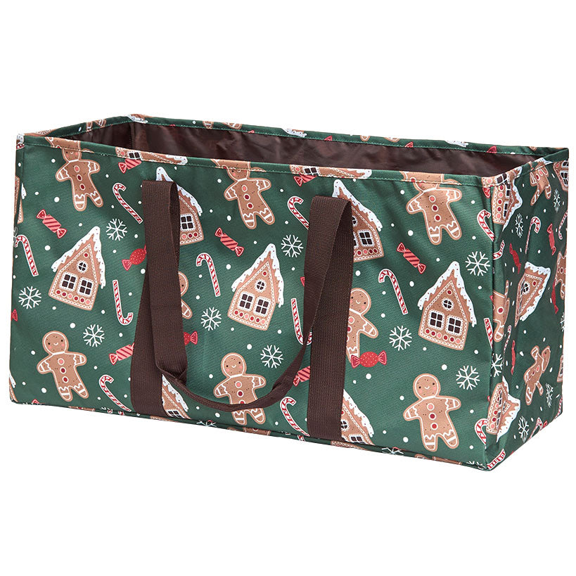 Festive Holiday Household Utility Tote Bag with Handles