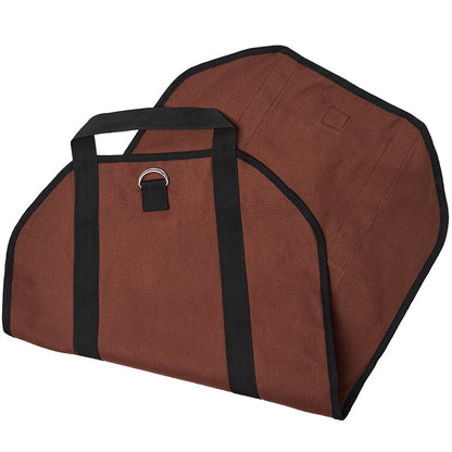 Firewood Carrier And Storage Bag With Carry Straps