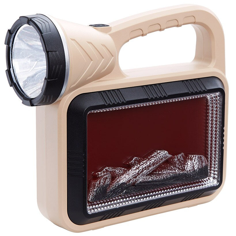 Flame-Type Solar Camping Lantern Sunlight or USB Chargeable