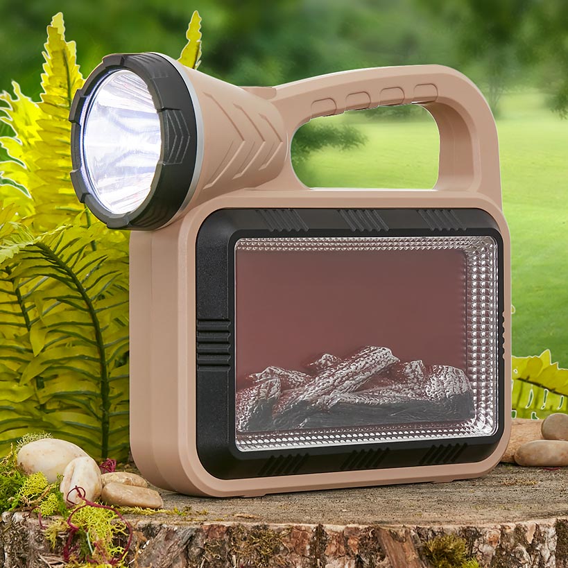 Flame-Type Solar Camping Lantern Sunlight or USB Chargeable