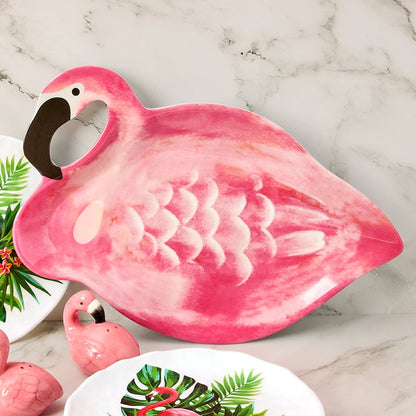 Flamingo in Paradise Tableware - 12" Serving Platter