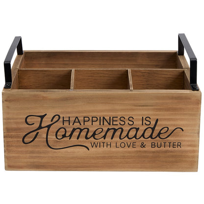 Flatware Caddy with Napkin Holder