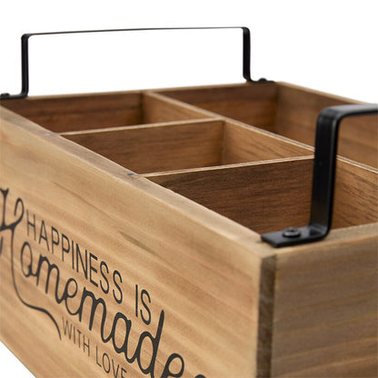Flatware Caddy with Napkin Holder