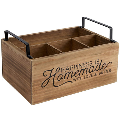 Flatware Caddy with Napkin Holder