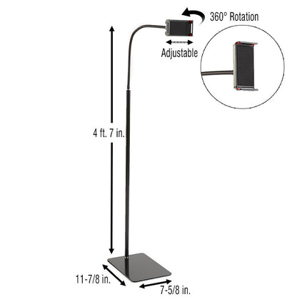 Floor Stand Gooseneck Tablet Holder