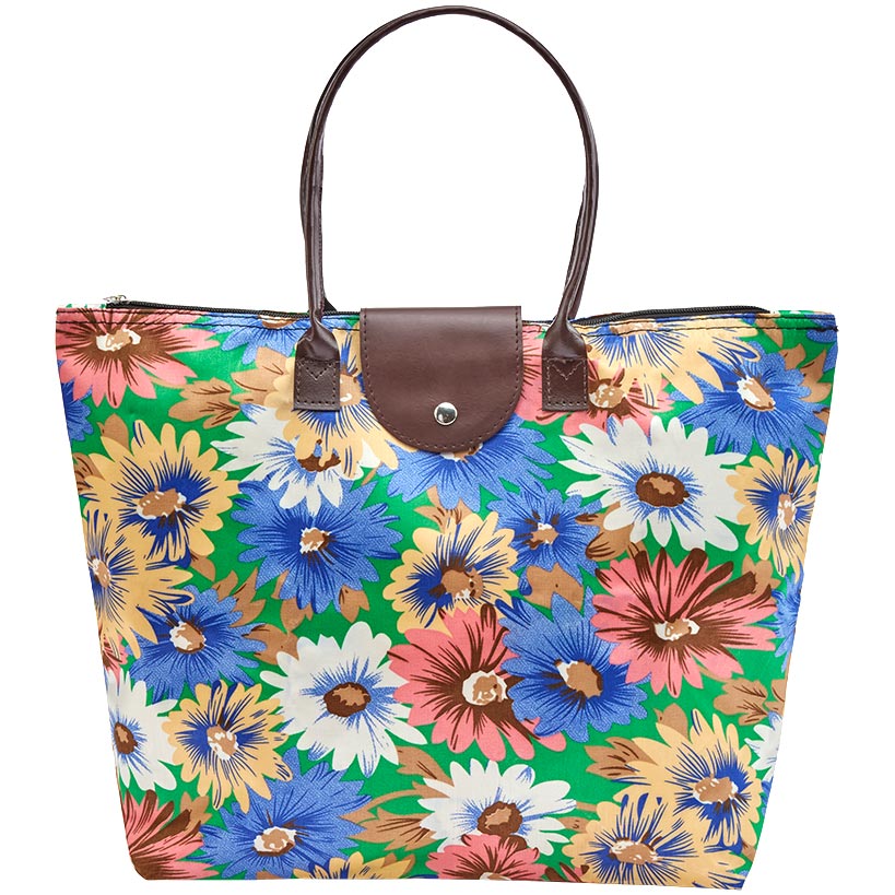Floral Foldable Tote Bag