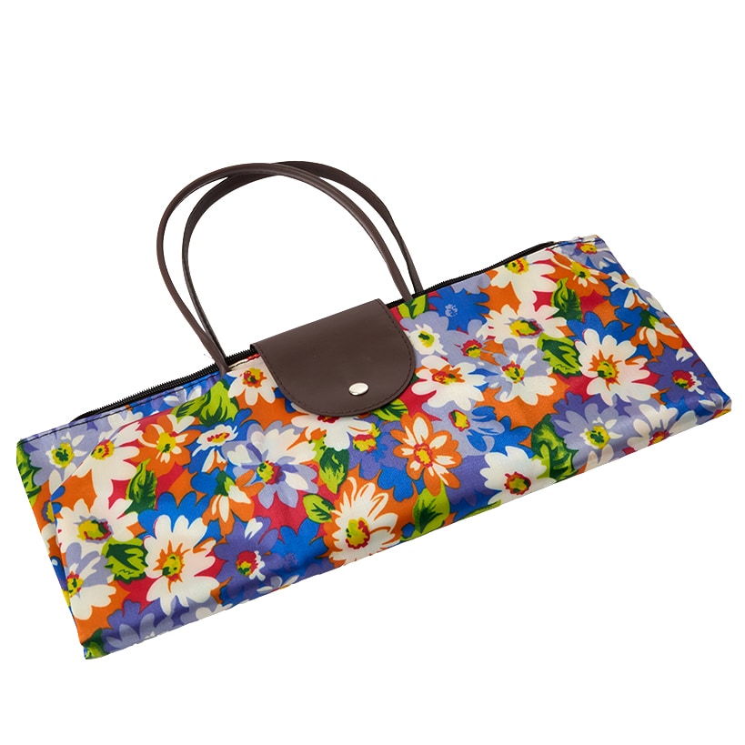 Compact Folding Tote Bag Floral