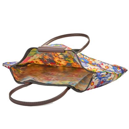 Compact Folding Tote Bag Floral