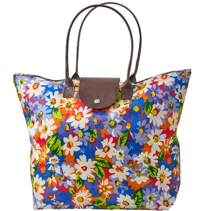 Compact Folding Tote Bag Floral