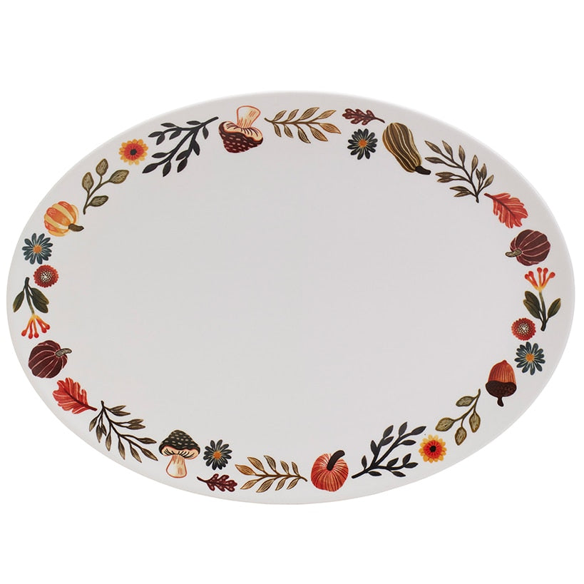 Floral Serving Platter