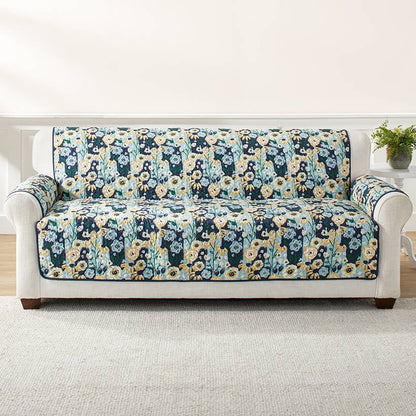 Blue & Yellow Floral Furniture Covers