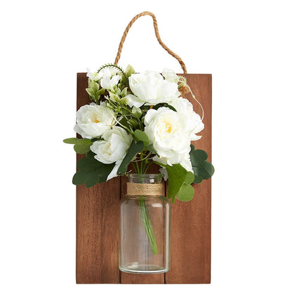 Lighted Flower Wall Sconce - Hydrangea, Sunflower, or White