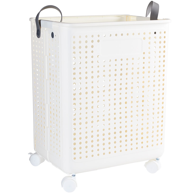 Foldable Laundry Basket with Wheels