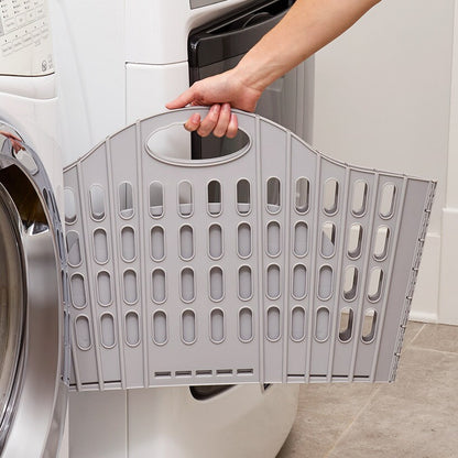 Easy Store Plastic Laundry Clothes Basket and Hamper