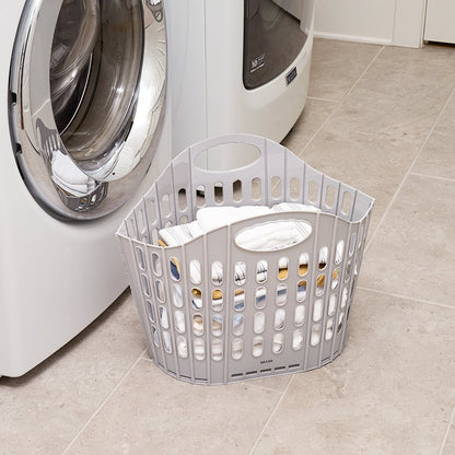 Easy Store Plastic Laundry Clothes Basket and Hamper