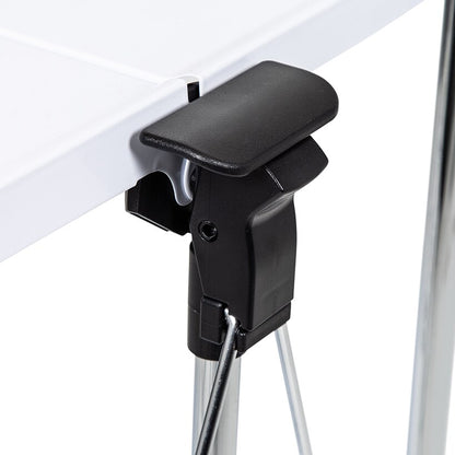 Folding Kitchen Cart with Metal Basket