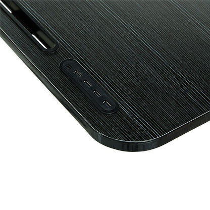 Folding Lap Desk With 4 USB-A Ports And Fan