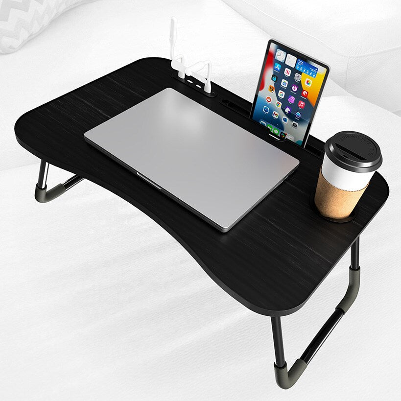 Folding Lap Desk With 4 USB-A Ports And Fan