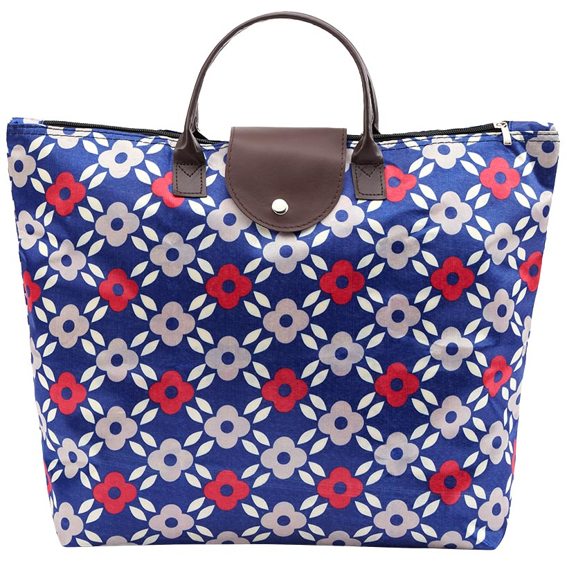 Folding Tote Bag with Zipper