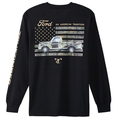 Men's Ford Car Long Sleeve Graphic T-Shirt