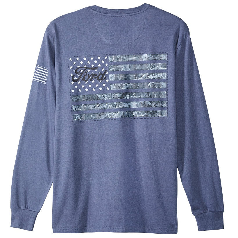 Men's Ford Car Long Sleeve Graphic T-Shirt#select-color_blue