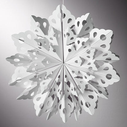 Frosted Paper Snowflakes