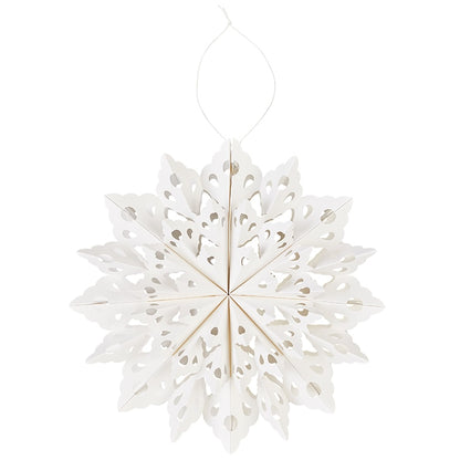 Frosted Paper Snowflakes