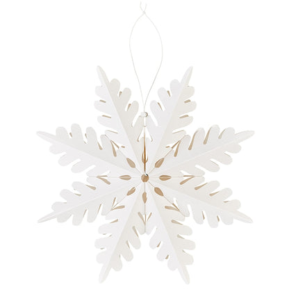 Frosted Paper Snowflakes