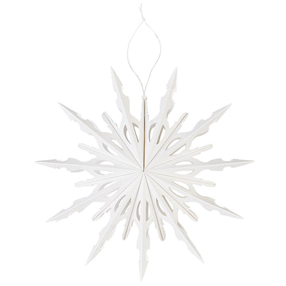 Frosted Paper Snowflakes