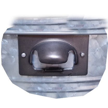 Planter Beverage Tub Two In One Galvanized With Bottle Opener