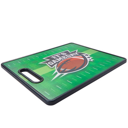 Plastic Cutting Board with Football Icon for Game Day