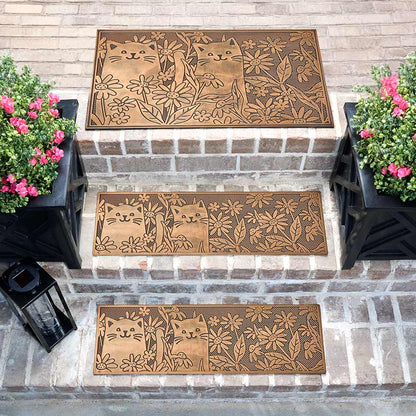 Garden Kitten Rubber Doormat