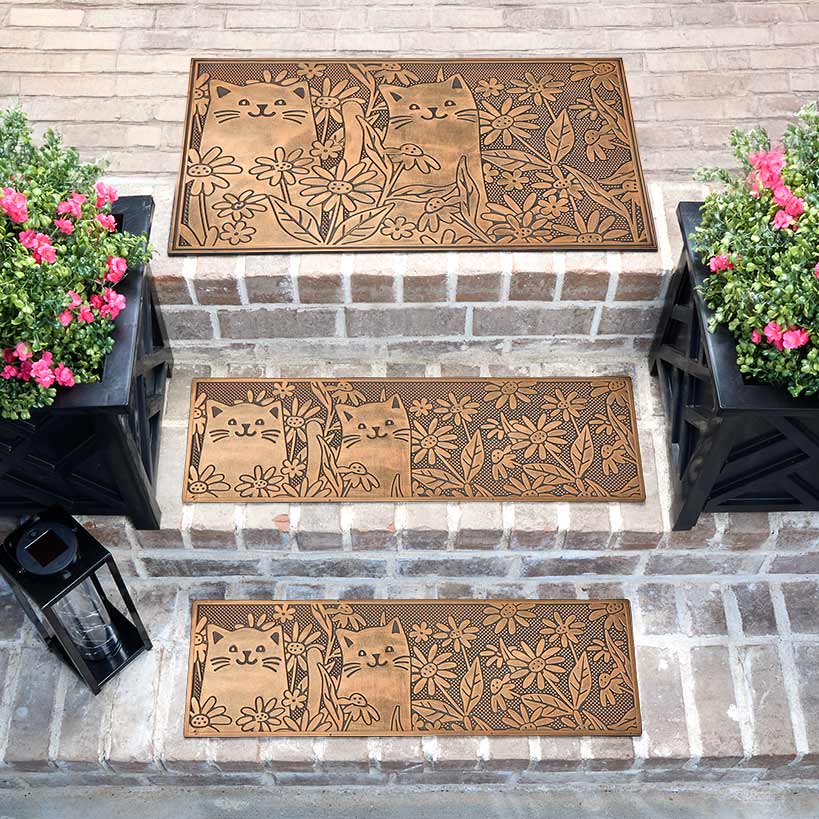 Garden Kitten Rubber Doormat