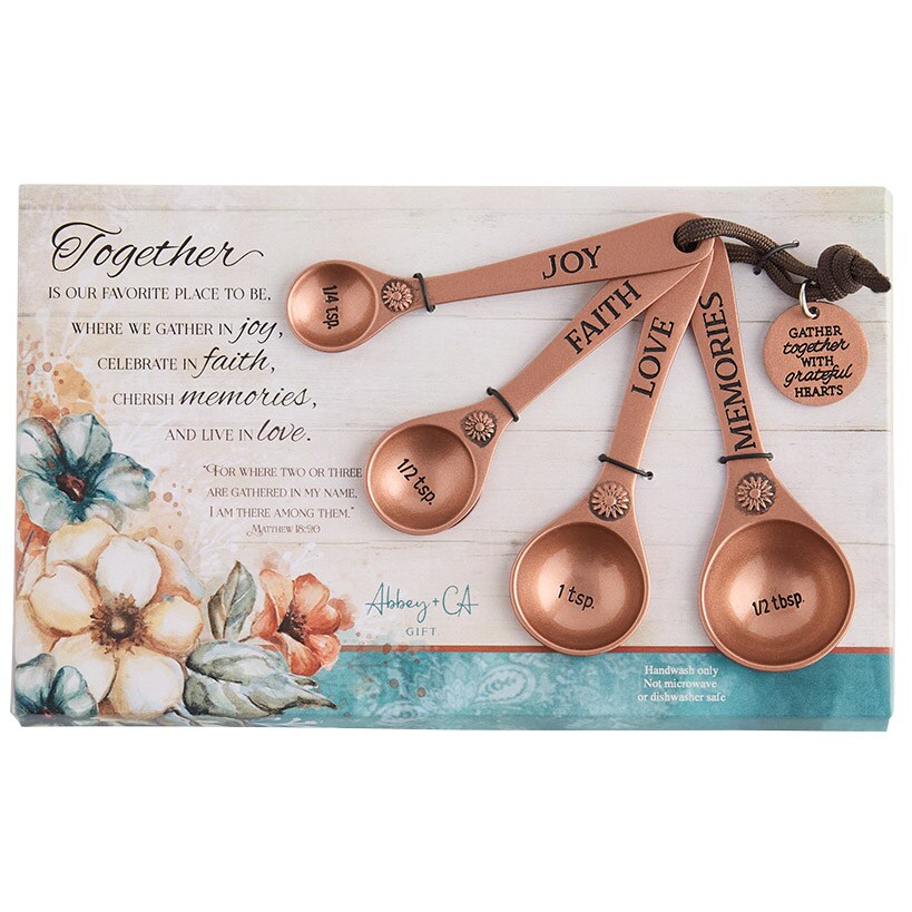 Gather Together Collection - Pie Plate, Wall Cross, Measuring Spoons, Tray#select-item_set-of-4-measuring-spoon