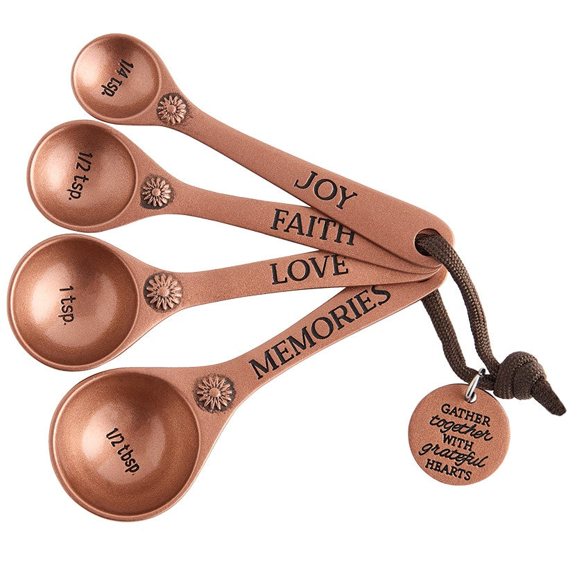 Gather Together Collection - Pie Plate, Wall Cross, Measuring Spoons, Tray