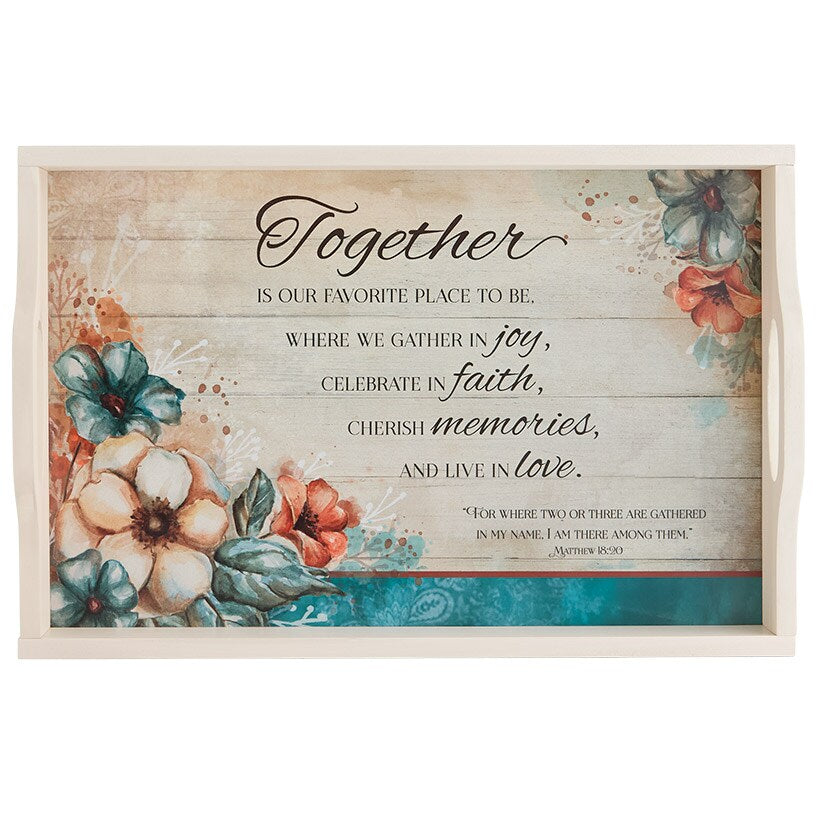 Gather Together Collection - Pie Plate, Wall Cross, Measuring Spoons, Tray#select-item_serving-tray-with-handle