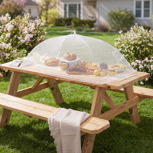 Lakeside Giant Mesh Collapsible Food Cover for Outdoors
