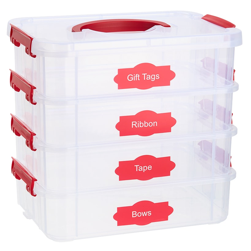 Holiday Gift Wrap Supplies & Accessories Organizer Box