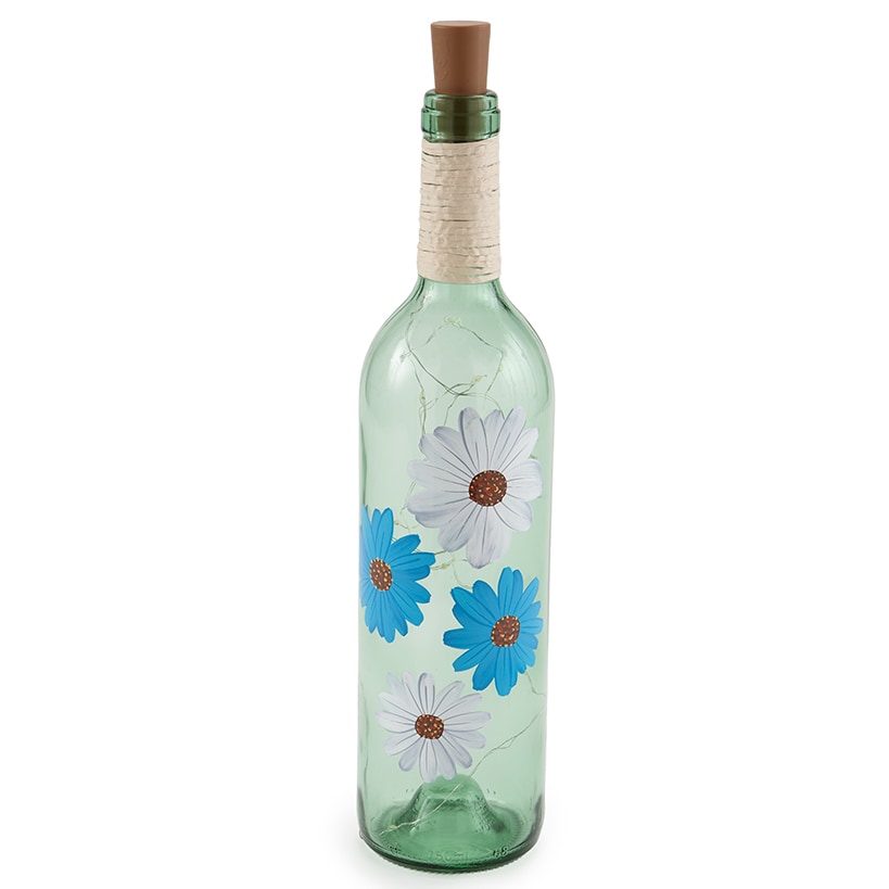 Lighted Decorative Glass Bottles