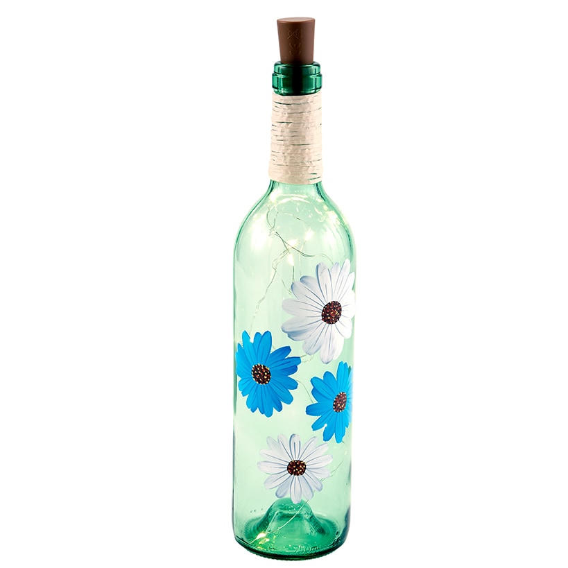 Lighted Decorative Glass Bottles