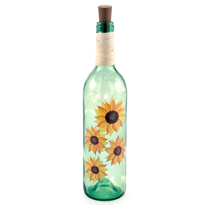 Lighted Decorative Glass Bottles
