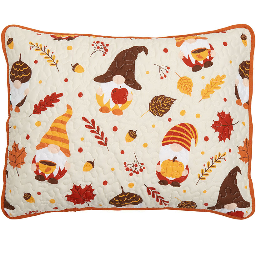 Gnome Acorn Quilted Sham