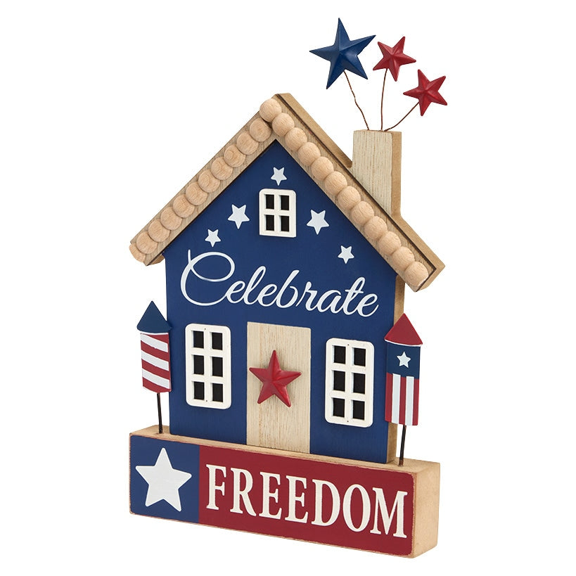 Americana Patriotic Signs and Decor House Truck Block#select-sign_god-bless-america-house-sign