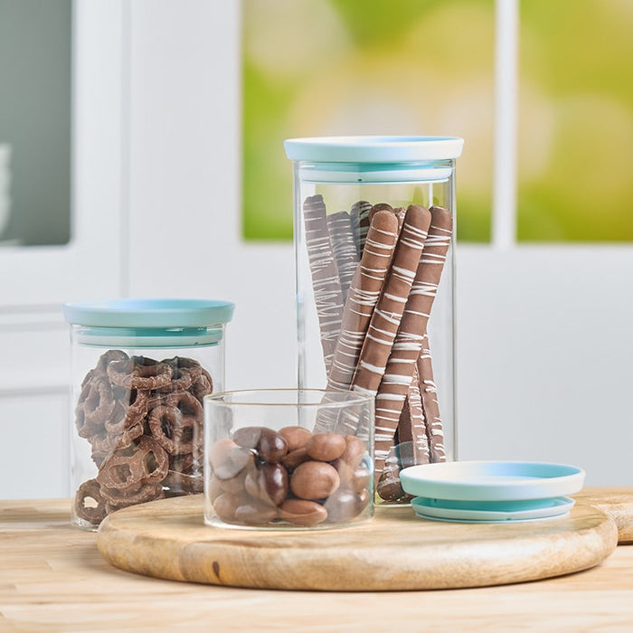 Godinger Glass Food Storage Containers - Set of 3 | LTD Commodities