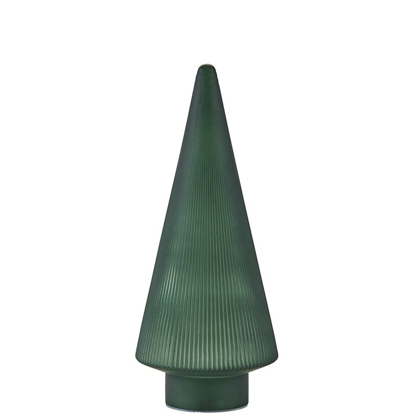 Lighted Ribbed Glass Tabletop Tree#select-item_green