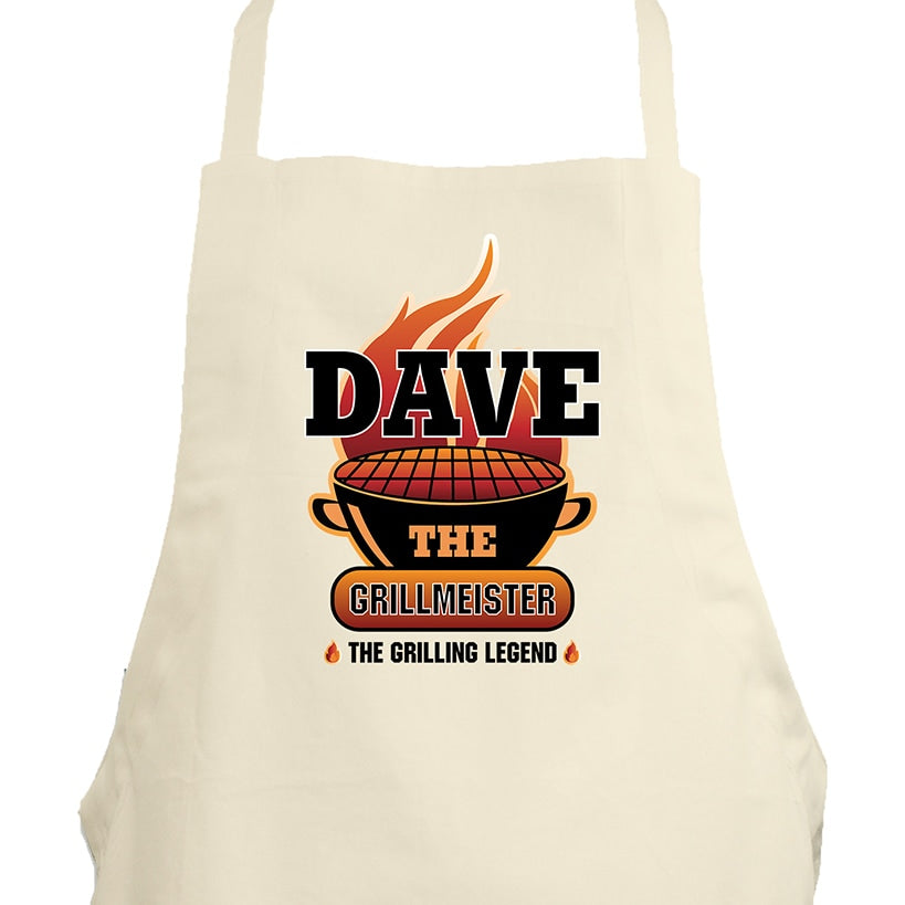 Personalized Men's Grillmeister Apron