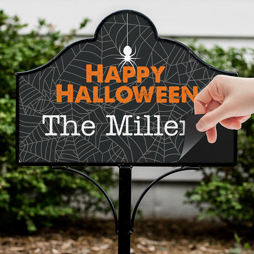 Personalized Halloween Magnetic Garden Stake Set