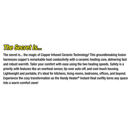 Handy Heater® Instant Heat With Copper Infused Technology