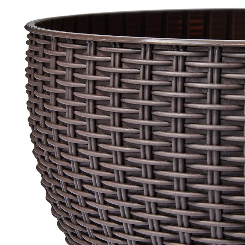 Solar Lighted Hanging Basket Planter#select-color_brown
