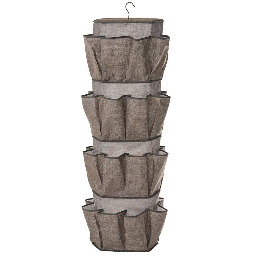 Collapsible Rotating Closet Storage Organizer - 4-Tiers